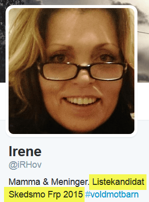 Irene Hov og Elin Gregusson blir ikke kvitt møkkpurka (Twitter-dialog)