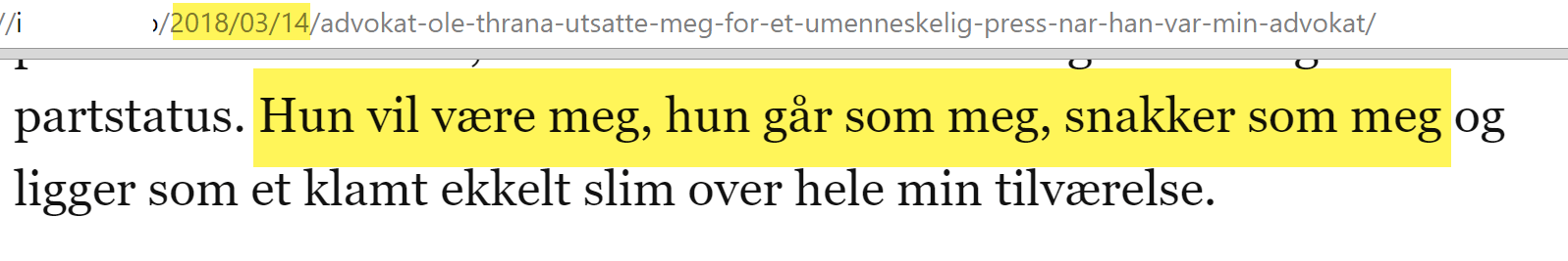Irene Hov innrømmer at hun kritiserer seg selv, når hun kaster skitt på Bruun